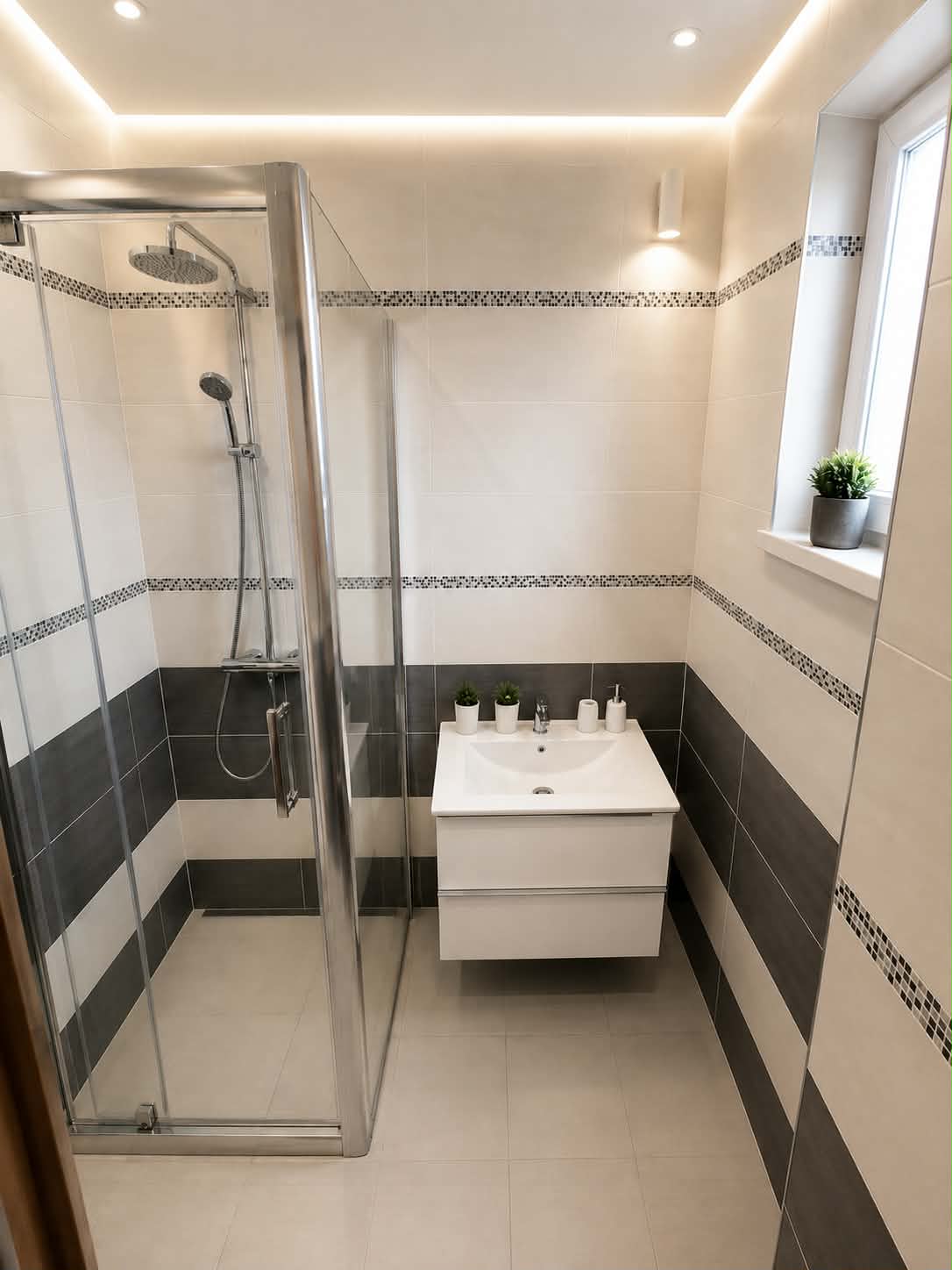 Moderná kúpeľňa po dokončení